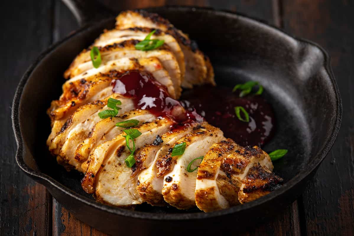 Spiced Turkey Roast, Herb, Modern, Sauce, Basted, Chicken - Bird