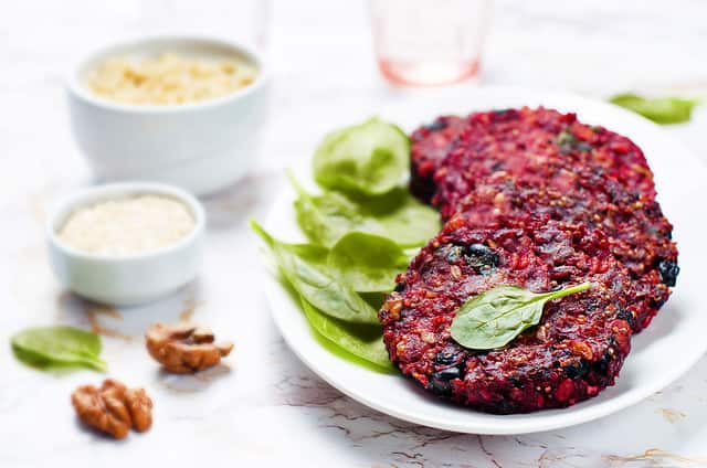Burger, Black Bean, Veggie Burger, Beet, Vegan Food