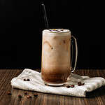 Caramel Swirl Hot Coffee with Cream