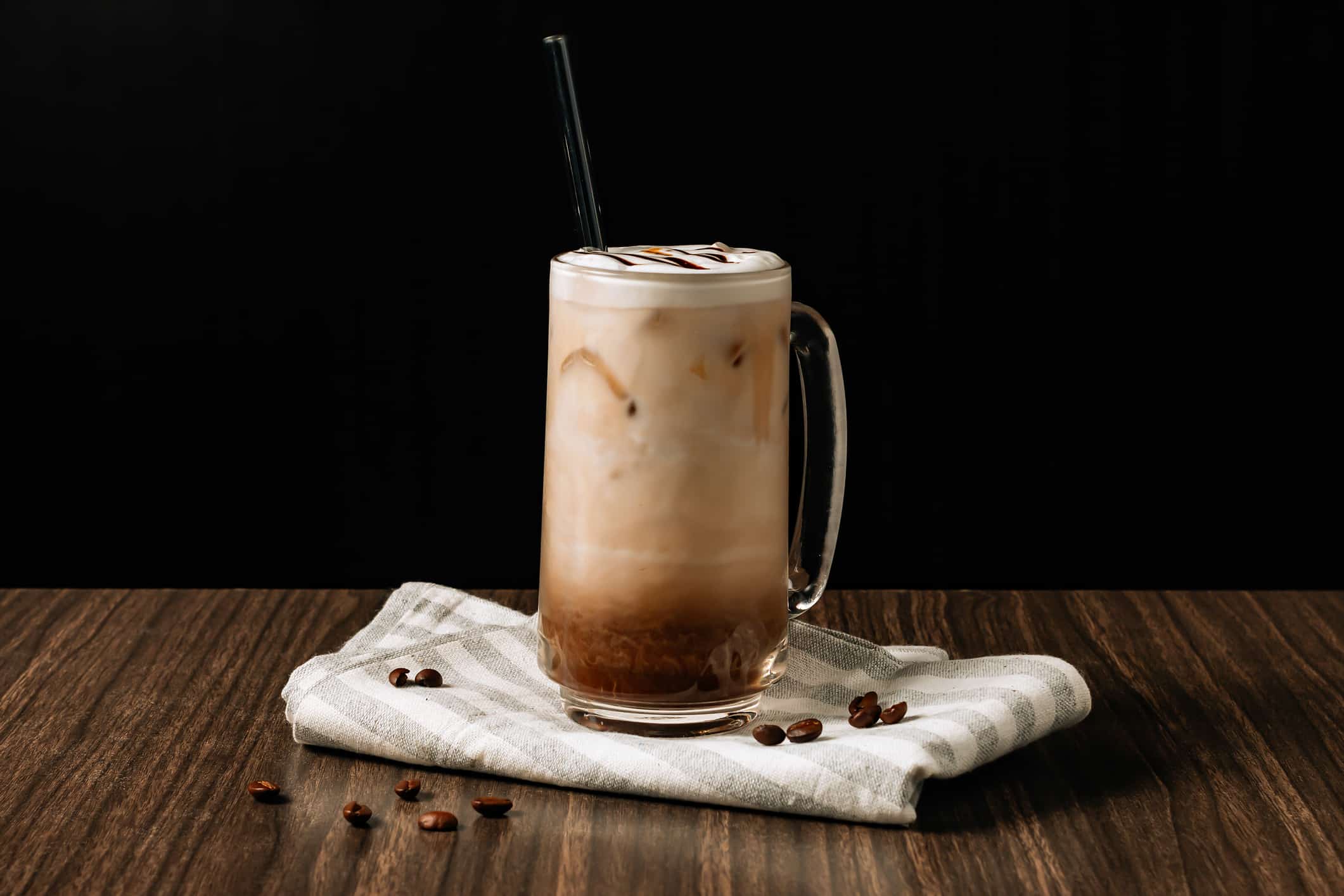 Caramel Swirl Hot Coffee with Cream