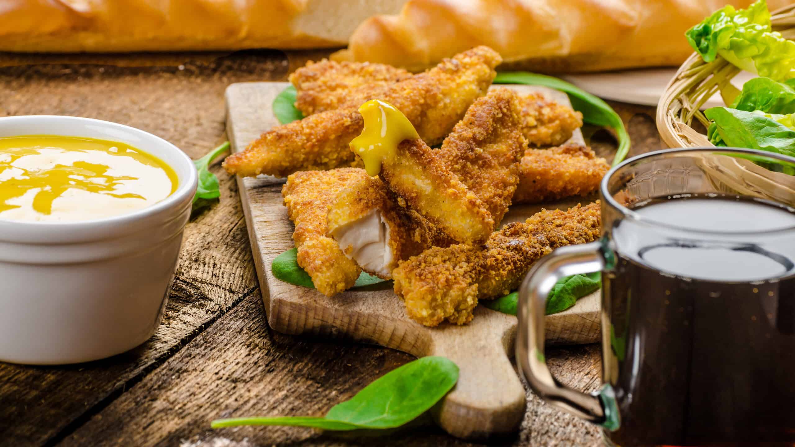 Mustard Seasoned Chicken Strips