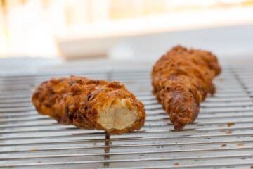 Parmesan Chicken Fingers with Warm Tomato Dipping Sauce Recipe, chicken fried fingers food meal snack meat dinner lunch american spicy
