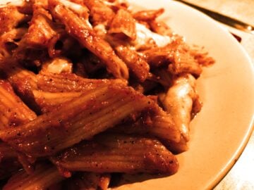 pasta toss recipe, Cook Cooking Cuisine Delicious Dinner Dish Epicure Food Healthy Hot Italian Lunch Meal Meat Mouth Watering Nutrition Pasta Penne Plate Red Sauce Restaurant Sauce Tasty Yummy