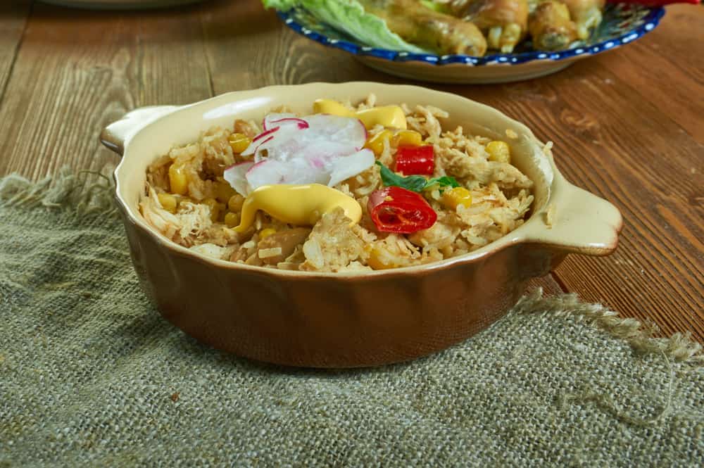 Chicken Burrito Skillet, Mexican gluten-free version of a cheesy, stuffed burrito.