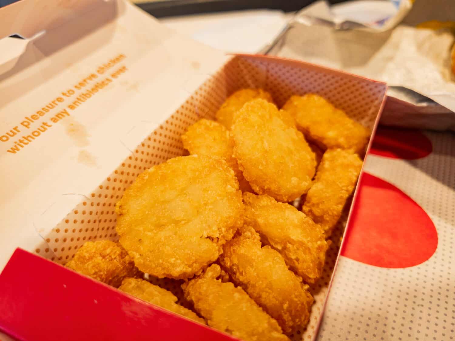 Close up shot of the delicious Chick Fil A meal, ate at Las Vegas, Nevada