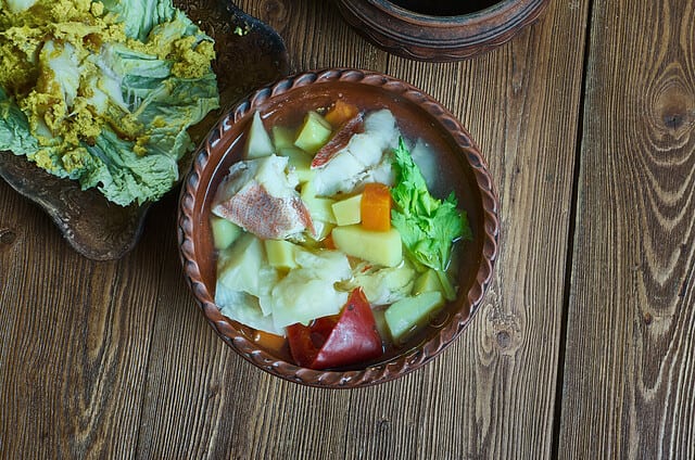 Manhattan-Style Catfish Chowder, traditionally describes a French fish stew made with cream