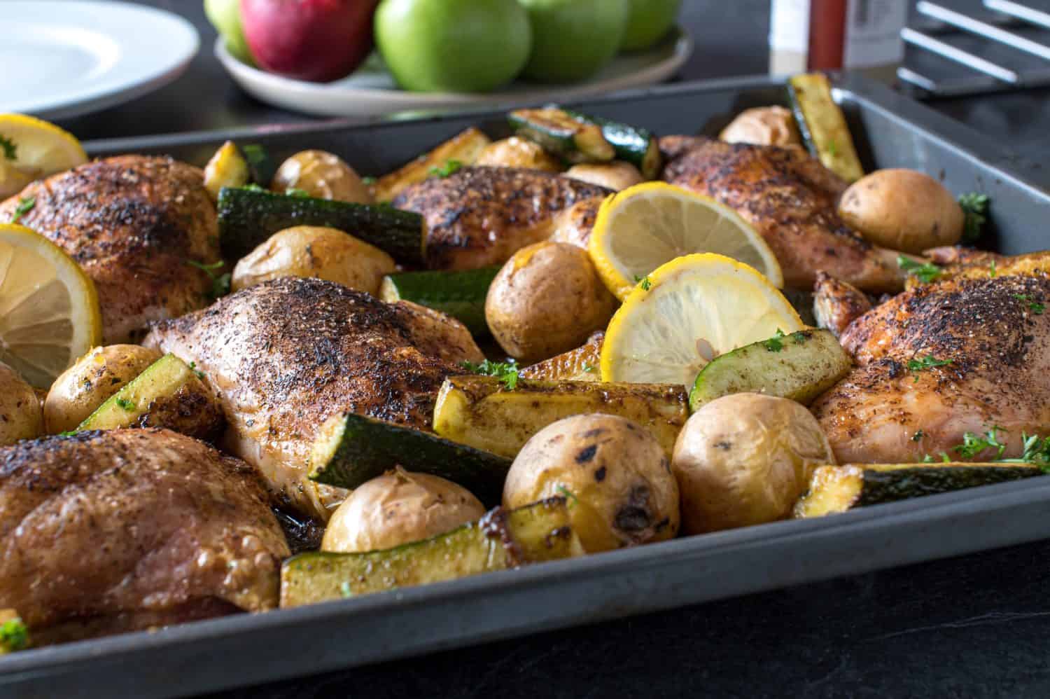 How to Make Sheet Pan Chicken Thighs